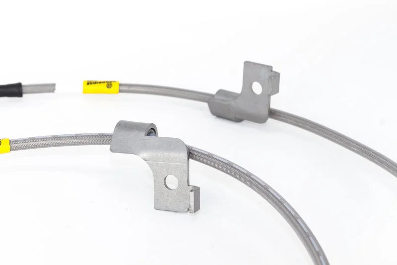 Goodridge 15-17 Ford Mustang GT Stainless Steel Brake Line Kit - Back View