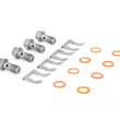 Load image into Gallery viewer, Goodridge 17-18 Honda Civic (Base/LX/EX) Stainless Steel Brake Line Kit - Installation View