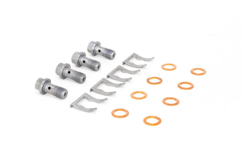 Goodridge 17-18 Honda Civic (Base/LX/EX) Stainless Steel Brake Line Kit - Installation View