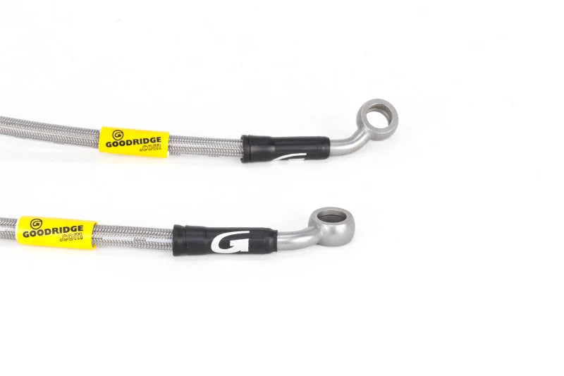Goodridge 17-21 Honda Civic Type-R (FK8) Stainless Steel Brake Line Kit - Installation View