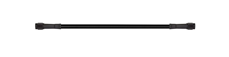 Goodridge 28in Universal Brake Line Assembly w/Black Zinc Fittings & Black Hose