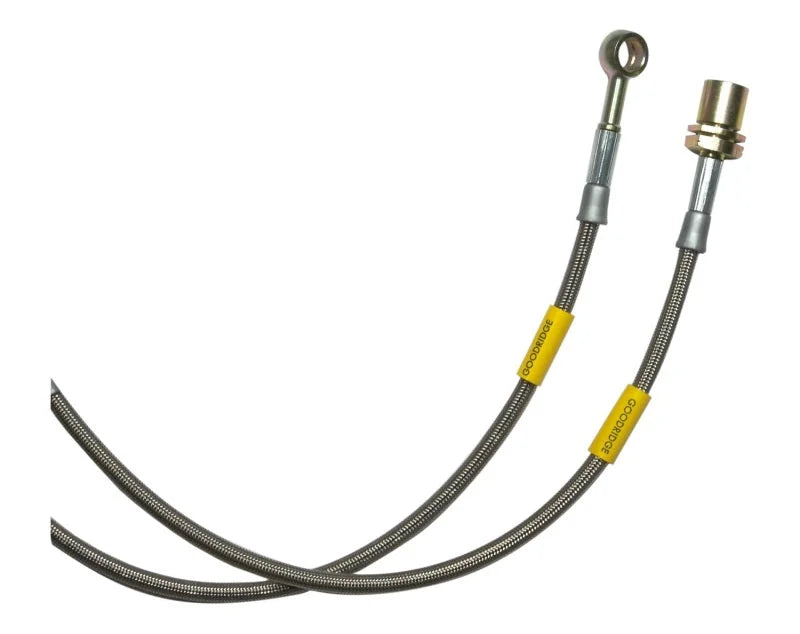 Goodridge 8/84-7/87 Toyota Corolla GTS Stainless Steel Brake Line Kit - Side View