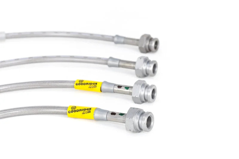 Goodridge 96-00 Honda Civic CX/DX/HX w/ Small Front Rotors SS Brake Lines - Back View