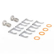 Load image into Gallery viewer, Goodridge 96-00 Honda Civic LX/EX w/ LG Front Rotors Brake Lines - Back View