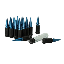 Load image into Gallery viewer, Gorilla Automotive 5 LUG 12-1.50 SHORT SPIKE KIT BLUE