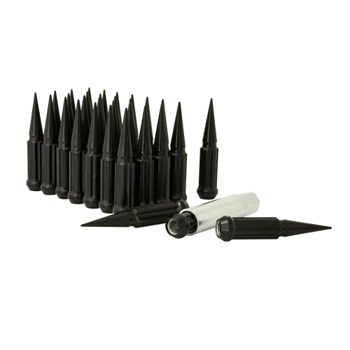 Gorilla Automotive 6 LUG 14-2.00 SPIKE LUG INSTALL KIT BLK
