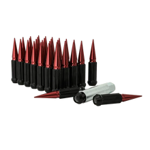 Load image into Gallery viewer, Gorilla Automotive 8 LUG 14-1.50 SPIKE LUG KIT RED