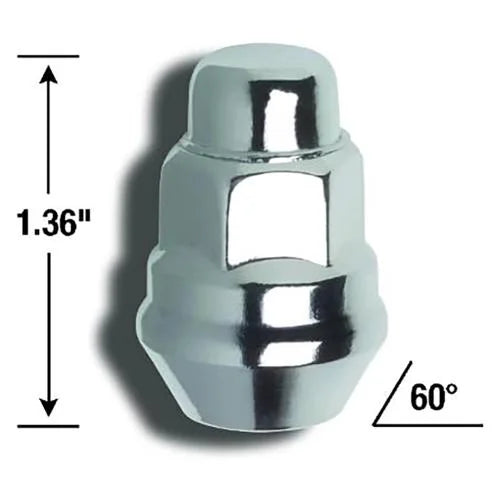 Gorilla Automotive BULGE LUG 17MM 12-1.25 CHR BAG