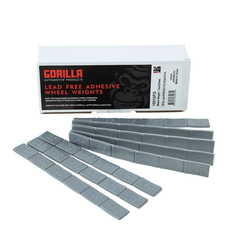 Gorilla Automotive GOR 1/2 OZ L.P. 52-3 OZ STRIPS - SILVER 10010FG
