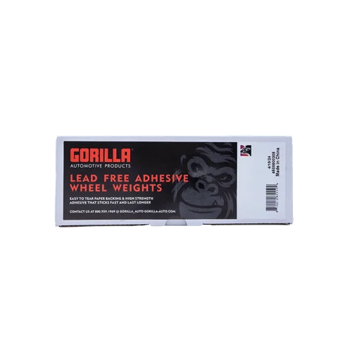 Gorilla Automotive GOR 1/4 OZ L.P. 52-3 OZ STRIPS - BLACK 10005BG