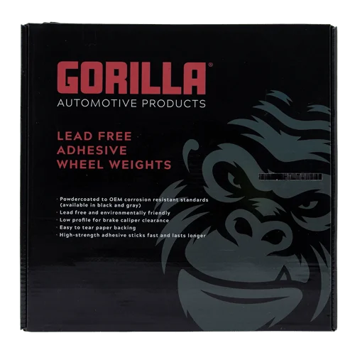 Gorilla Automotive GOR 1/4 OZ L.P. 715 SEGMENTS ROLL SILVER