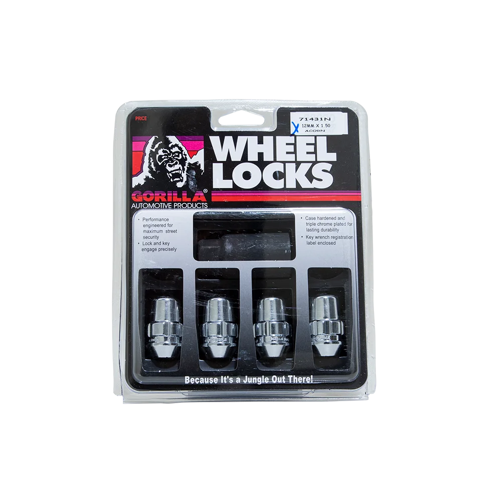 Gorilla Automotive GOR LOCK ACORN 12-1.50 CHR 3/4" HEX CLM
