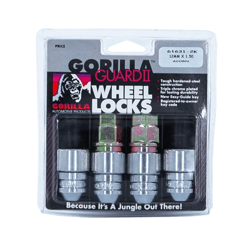 Gorilla Automotive GORILLA GUARD ACORN 12-1.50 CHR 2KEY
