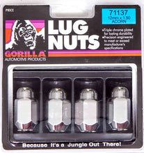 Load image into Gallery viewer, Gorilla Automotive Products 100 Lugnuts 7/16 Acorn 13/16 Hex 71178