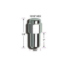 Load image into Gallery viewer, Gorilla Automotive Products 4 Lugnuts Extended Mag 1/2 74187B