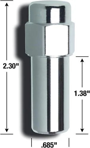 Gorilla Automotive SST CLSD LUG 13/16" 7/16 CHR BAG 84177B