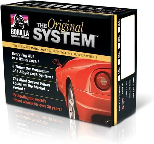 Gorilla Automotive SYSTEM LOCK 5LUG 1/2 ACORN OE ZINC
