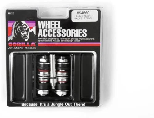 Gorilla Automotive VALVE STEM FLUSH MOUNT SMOOTH CLAM VS406C