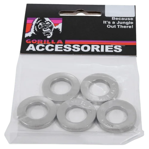 Gorilla Automotive WASHER CRAGAR CENTER CHR 5-PK BAG