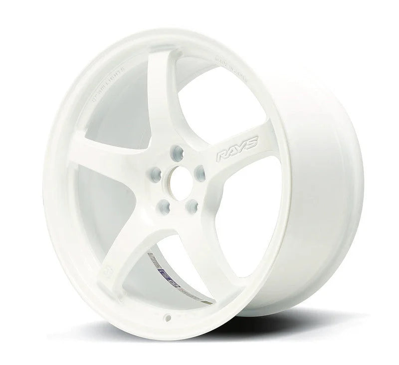 Gram Lights 57CR 18x9.5 +38 5x100 Ceramic White Pearl Wheel - Side View