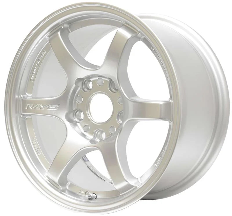 Gram Lights 57DR 15x8.0 +28 4x100 Sunlight Silver Wheel - Side View