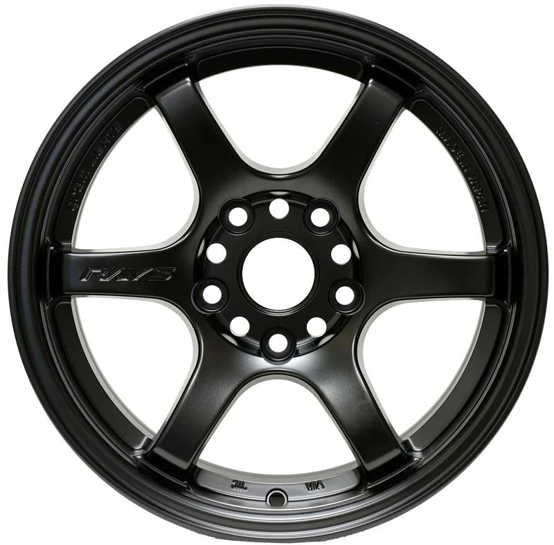 Gram Lights 57DR 15x8.0 +28 5x114.3 Semi Gloss Black Wheel - Side View