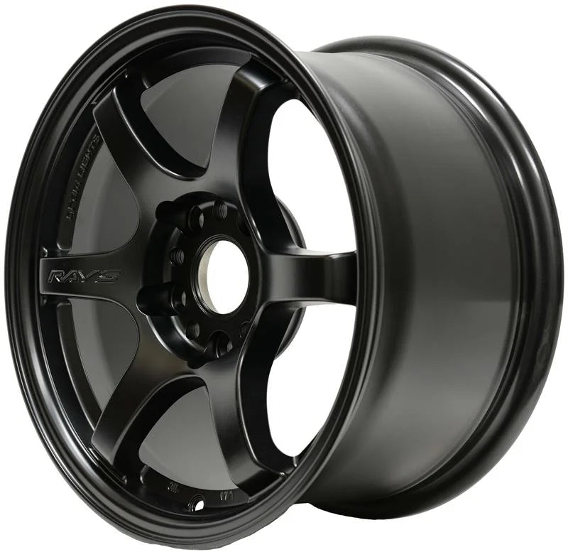 Gram Lights 57DR 15x8.0 +28 5x114.3 Semi Gloss Black Wheel - Detail View