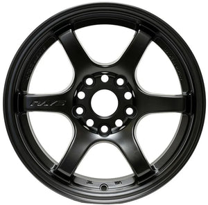 Gram Lights 57DR 15x8.0 +35 4x100 Semi Gloss Black Wheel - Main Product View