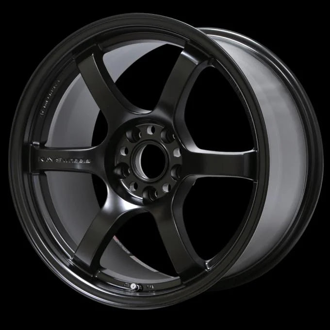 Gram Lights 57DR 17x9.0 +22 5x114.3 Semi Gloss Black Wheel - Side View