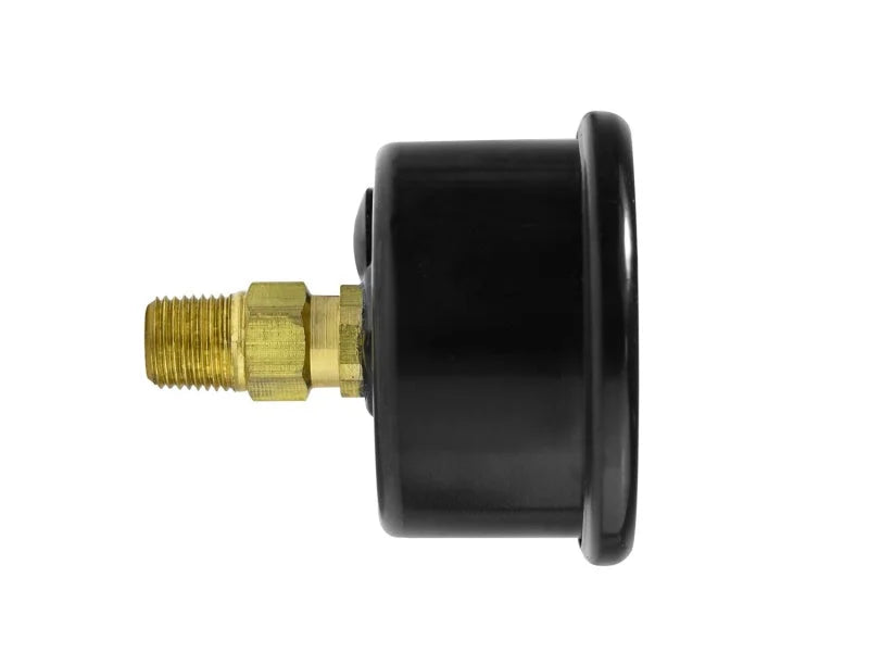 Grams Performance 0-120 PSI Fuel Pressure Gauge - Side View