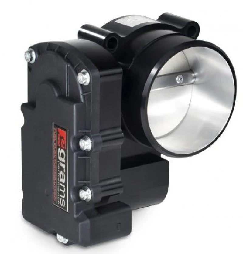 Grams Performance 04-16 Audi A4 B7/B8 2.0T 70mm DBW Throttle Body - Black - Detail View