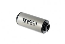 Load image into Gallery viewer, Grams Performance 100 Micron -8AN Fuel Filter - Side View