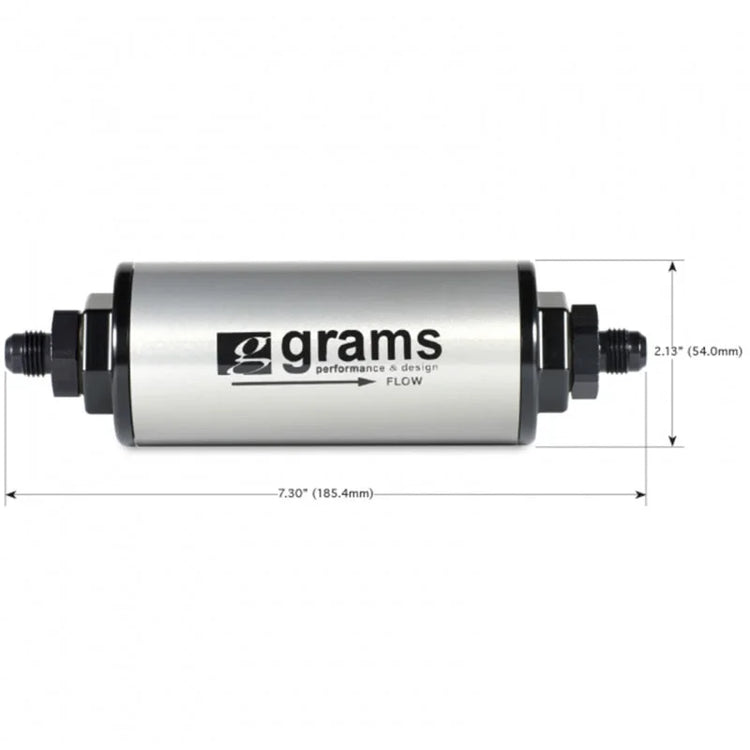 Grams Performance 20 Micron -10AN Fuel Filter - Main Product View