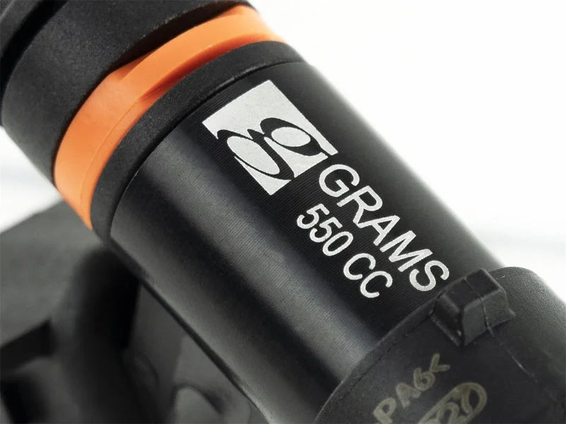 Grams Performance 550cc Sentra SE-R QR25DE Injector Kit - Back View