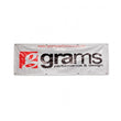 Load image into Gallery viewer, Grams Performance 60in x 20in Vinyl Shop Banner - Silver - Main Product View