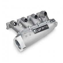 Load image into Gallery viewer, Grams Performance VW MK4 Large Port Intake Manifold - Raw Aluminum - Back View