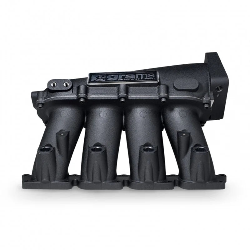 Grams Performance VW MK4 Small Port Intake Manifold - Black - Side View