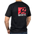 Load image into Gallery viewer, Grams Performance and Design Logo Black T-Shirt - L - Side View