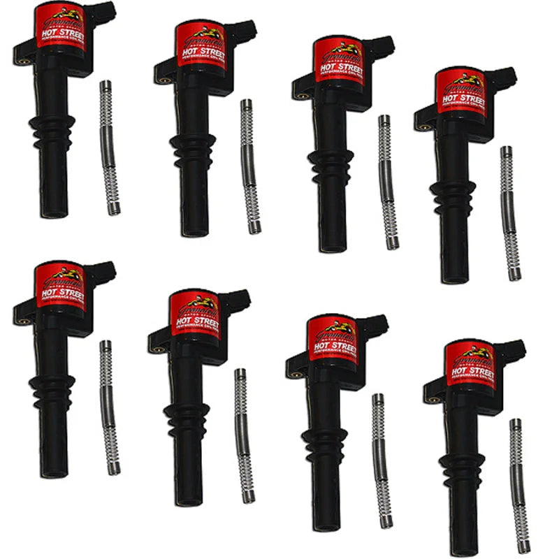 Granatelli 05-08 Ford 4.6L/5.4L 3V Hot Street Coil Packs - Black (Set of 8) - Main Product View