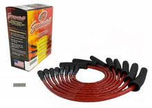 Load image into Gallery viewer, Granatelli 10-14 Ford 6.2L Perf Wire Set w/Inserts/Red Hi-Temp Jacket/Black Fire Sleeve - Side View