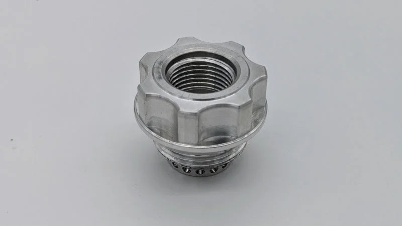 Granatelli -10AN ORB Female -20AN Male Threaded Insert Vented Oil Fill Cap - Natural - Main Product View