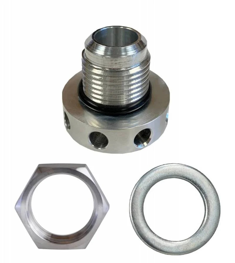 Granatelli -12AN Male Insert Billet Valve Cover Breather - Main Product View