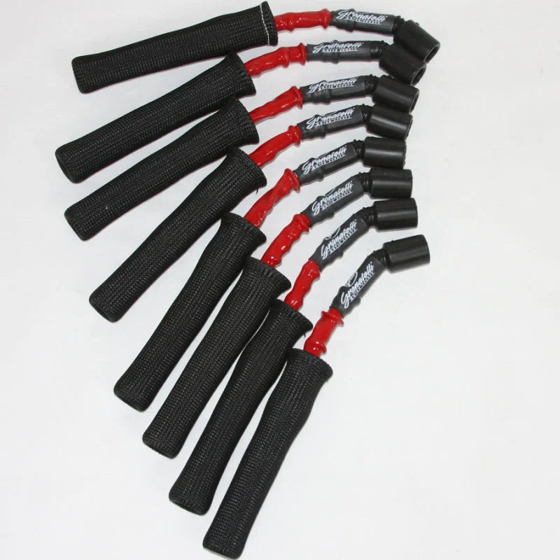 Granatelli 14-23 GM L83 5.3L/L86 6.2L Hi-Perf Coil-Near-Plug Wire Conn Kit w/Red Jacket/Blk Sleeve - Main Product View