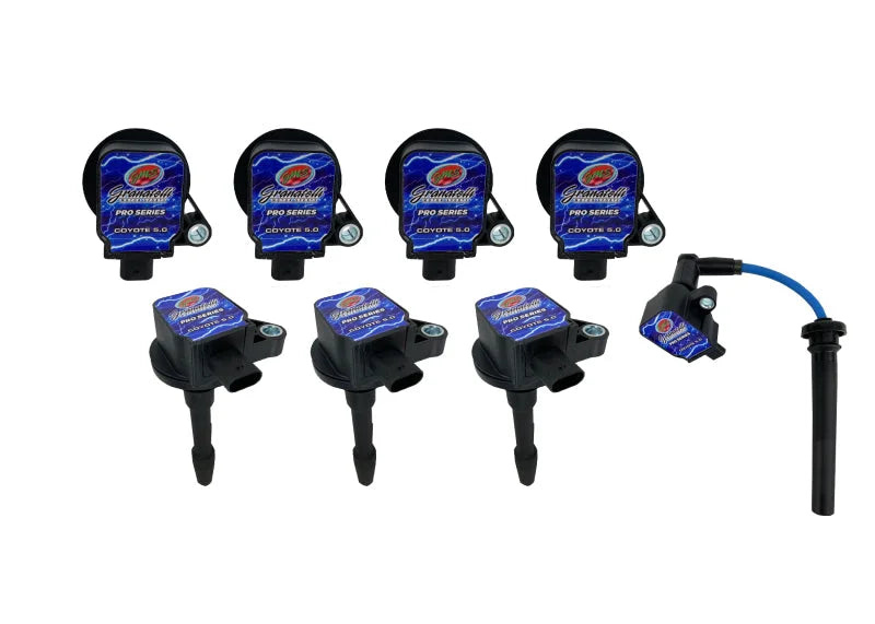 Granatelli 18-23 Ford 5.0L 4V Pro Series Coil-On-Plug Wire Conn Kit w/Coil Packs (60K Volts) - Main Product View