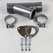 Load image into Gallery viewer, Granatelli 2.0in Aluminized Mild Steel Manual Exhaust Cutout w/Slip Fit/Band Clamp - Main Product View