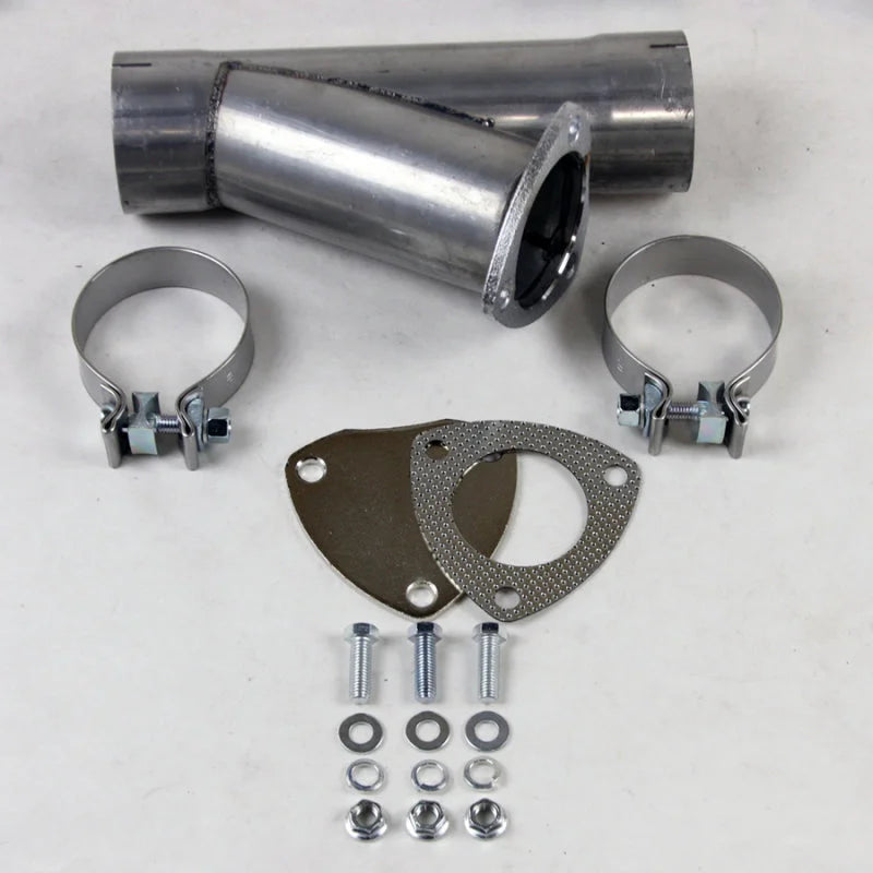 Granatelli 2.0in Aluminized Mild Steel Manual Exhaust Cutout w/Slip Fit/Band Clamp - Main Product View