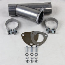 Load image into Gallery viewer, Granatelli 2.0in Aluminized Mild Steel Manual Exhaust Cutout w/Slip Fit/Band Clamp - Main Product View