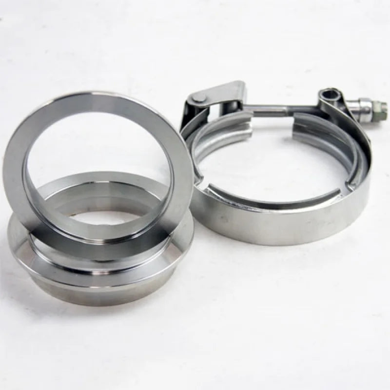 Granatelli 2.0in Mild Steel Mating Male to Female Flanges w/V-Band Clamp - Main Product View