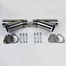 Load image into Gallery viewer, Granatelli 2.0in Stainless Steel Manual Dual Exhaust Cutout - Main Product View