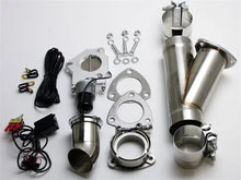 Load image into Gallery viewer, Granatelli 2.25in Aluminized Mild Steel Electronic Exhaust Cutout w/Slip Fit &amp; Band Clamps - Main Product View